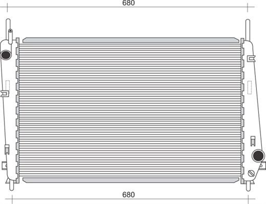 MAGNETI MARELLI Radiators, Motora dzesēšanas sistēma 350213911000